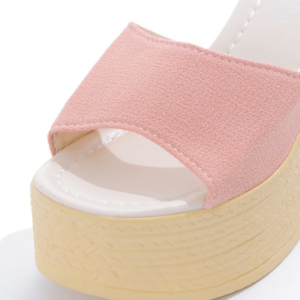 画像6: 【即日発送】【水着小物：ビーチサンダル】シンプルウェッジサンダル[YMT] (6)