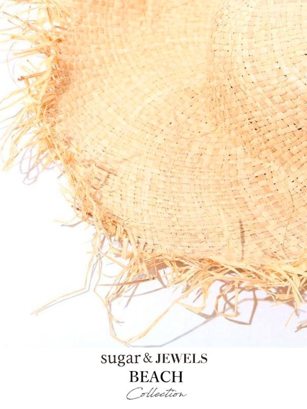 画像8: 【即日発送】【ビキニ】【水着小物：帽子】麦わらフリンジストローハット [YMT] (8)