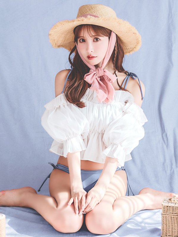 画像10: 【即日発送】【ビキニ】【水着】ショルダー紐シンプルビキニ 2点セット（MG-K018）[YMT] (10)