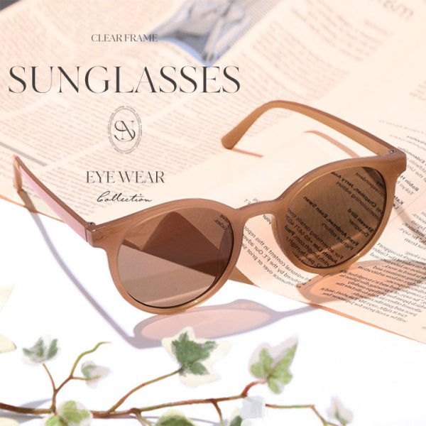 画像2: 【即日発送】【ビキニ】【水着小物：サングラス】クリアフレームサングラス[HC03] (2)