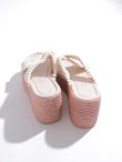 画像5: 【即日発送】 【水着小物：ビーチサンダル】マクラメ編みウェッジソールサンダル/ サンダル/ サマーシューズ[FB01] (5)