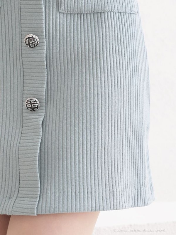 画像9: 【ANDY/アンディ】ネックリボン/ 五分袖/ 袖あり/ ストレッチリブ/ パイピング/ ボタン/ ワンピース/ Aライン/ ミニドレス/ キャバドレス[OF05] (9)