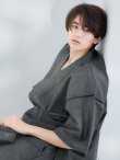 画像8: 【即日発送】【メンズ甚平】ダークグレー甚平【甚平2点セット 甚平/下駄】[YMT] (8)