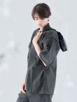 画像9: 【即日発送】【メンズ甚平】ダークグレー甚平【甚平2点セット 甚平/下駄】[YMT] (9)