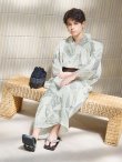 画像13: 【即日発送！】【メンズ浴衣】カーキグリーン幾何学的模様浴衣【浴衣・帯・下駄セット】 OBI-MS-002-wk-4-WR [YMT] (13)
