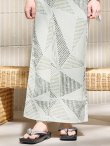 画像16: 【即日発送！】【メンズ浴衣】カーキグリーン幾何学的模様浴衣【浴衣・帯・下駄セット】 OBI-MS-002-wk-4-WR [YMT] (16)