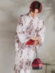 画像13: 【即日発送！】【メンズ浴衣】パイソン柄浴衣【浴衣・帯・下駄セット】 OBI-MS-003-wk-3-R [YMT] (13)