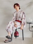 画像2: 【即日発送！】【メンズ浴衣】パイソン柄浴衣【浴衣・帯・下駄セット】 OBI-MS-003-wk-3-R [YMT] (2)