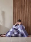 画像3: 【即日発送】【メンズ浴衣】濃淡紫地にボーダーデザインの紳士浴衣【浴衣・帯・下駄セット】（OBI-MS-001-ok-6-W）[YMT] (3)