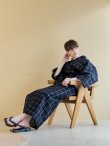 画像10: 【即日発送】【メンズ浴衣】紺地に格子柄紳士浴衣【浴衣３点セット 浴衣/帯/下駄】[YMT] (10)