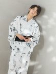 画像6: 【即日発送！】【メンズ浴衣】大理石×モノトーンフェザー浴衣【浴衣・帯・下駄セット】OBI-MS-001-ok-1-NV [YMT] (6)