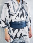 画像12: 【予約 / 5月中旬発送予定】水墨デザイン紳士浴衣 OBI-MS-003-wk-2-NV / SEI-GETA-MS-32-ok-1-B [yog/YMT] (12)