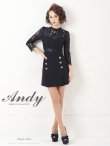 画像17: 【Andy ANDY Fashion Press 09 COLLECTION 05】フラワーレース/ ゴールドボタンデザイン/ 七分袖/ 長袖/ 袖あり/ プリーツ/ ミニドレス/ キャバドレス[OF05] (17)