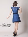 画像4: 【Andy ANDY Fashion Press 12 COLLECTION 02】フラワーレース/ リボンベルト風/ シアー/ ハイネック/ 台形スカート/ ミニドレス/ キャバドレス[OF05] (4)