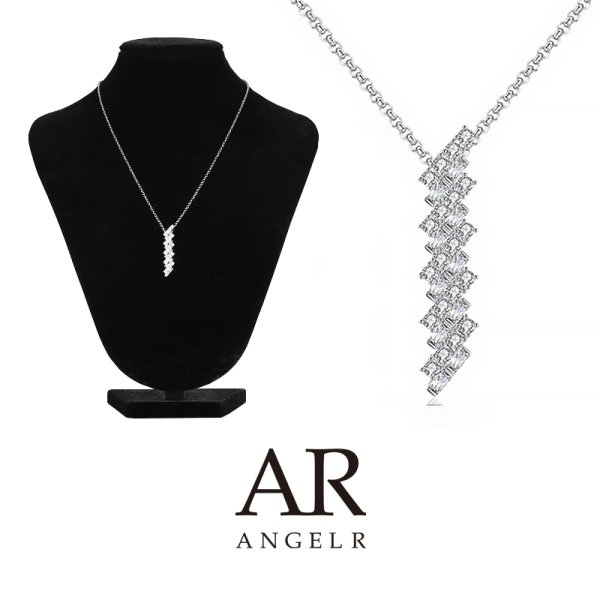 画像9: 【アクセサリー：ネックレス】【ANGEL R/エンジェルアール】ライトニング型ラグジュアリーラインストーンネックレス[OF02-U] (9)