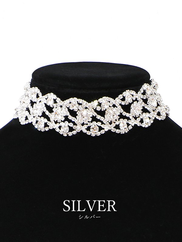 画像2: 【アクセサリー：ネックレス】【ANGEL R/エンジェルアール】オーバーラップストーンチョーカーネックレス[OF02] (2)