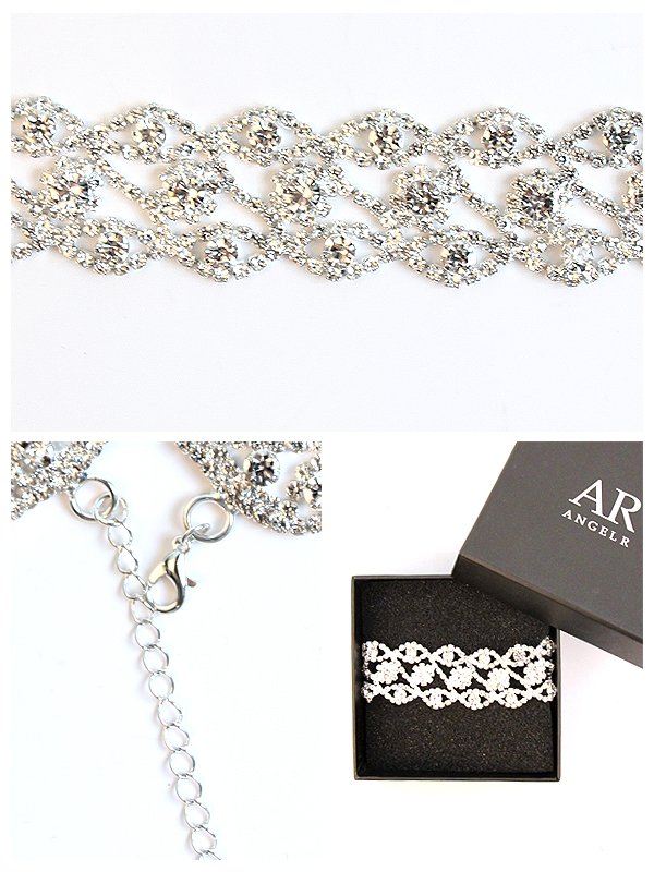 画像3: 【アクセサリー：ネックレス】【ANGEL R/エンジェルアール】オーバーラップストーンチョーカーネックレス[OF02] (3)