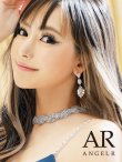 画像1: 【アクセサリー：ネックレス】【ANGEL R/エンジェルアール】サークルビジュークロスデザインネックレス[OF02] (1)