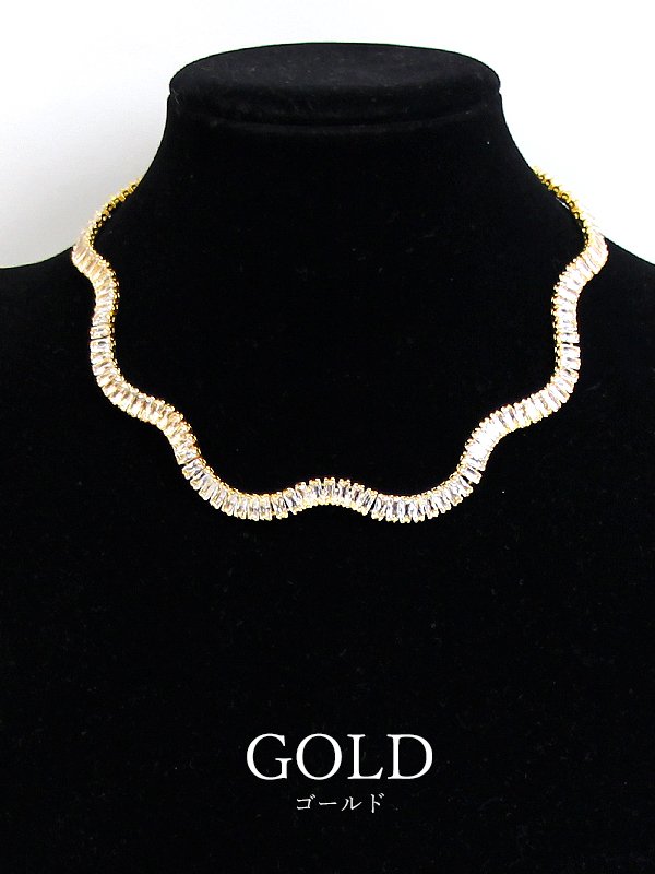 画像3: 【アクセサリー：ネックレス】【ANGEL R/エンジェルアール】ウェーブストーンネックレス[OF02] (3)