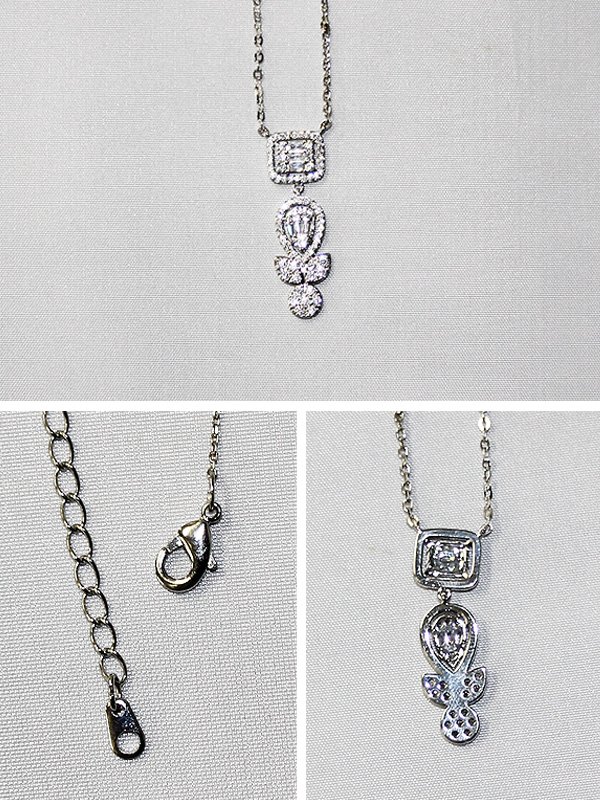 画像3: 【アクセサリー：ネックレス】【ANGEL R/エンジェルアール】マルチモチーフスクエアストーンネックレス[OF02] (3)