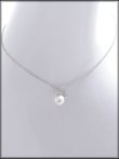 画像3: 【アクセサリー：ネックレス】ワンパールビジューネックレス【YN】【1カラー】[OF02]  (3)
