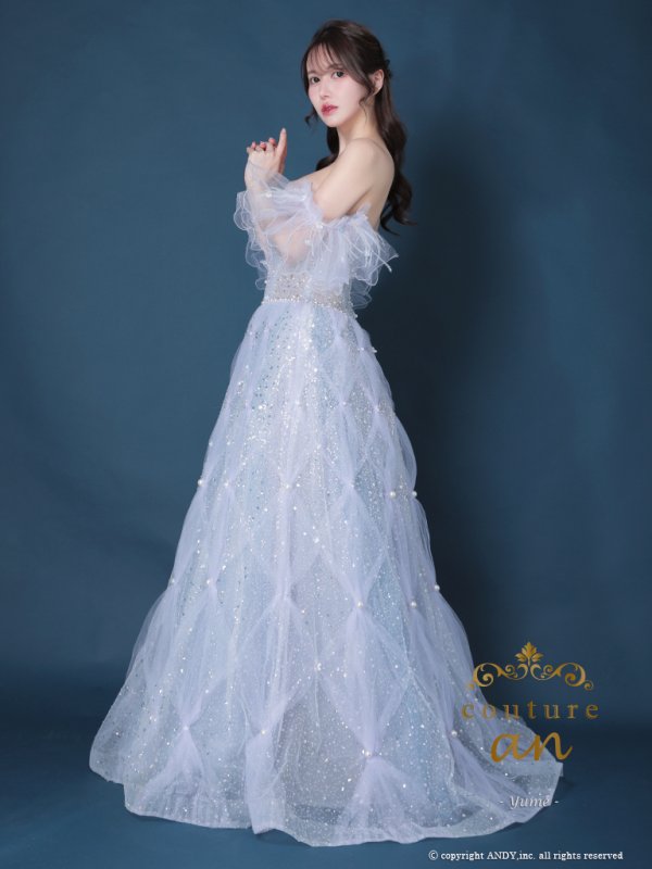 ブルー  モデル：ゆめ　身長：160cm　着用サイズ：S(XS〜M)サイズ