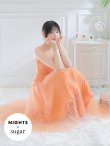 オレンジ　モデル：南柚子　身長：163cm　着用サイズ：Sサイズ