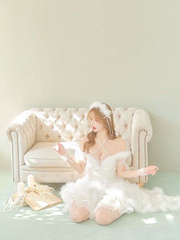 画像8: 【ノベルティ対象】【即日発送】桜咲乃愛ちゃんコラボ2WAY天使＆バニーコスプレ【サンタ豪華10点セット】【S-Lサイズ】[YMT] (8)