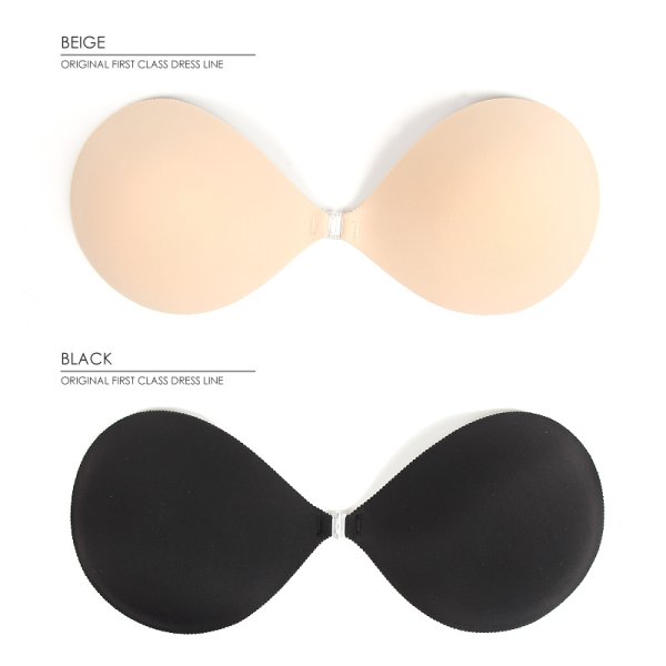 画像2: 【AngelR/エンジェルアール】【A-Dサイズ/2カラー】シームレスクロースヌードブラ シリコンブラ[OF08-U] (2)