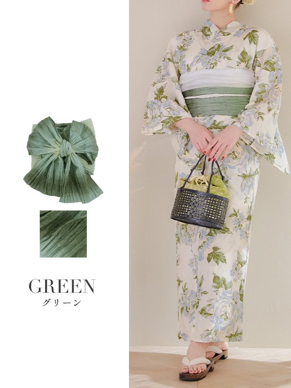 画像6: 【即日発送】【浴衣帯】グラデーション/しわ帯単品 / しわ帯 / シワ帯 / 浴衣帯 / 兵児帯[YMT] (6)