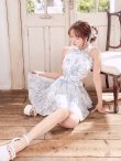 ネイビープリント　モデル：三上悠亜　身長：159cm　着用サイズ：Sサイズ