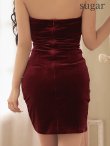 ワインレッド　モデル：ゆいぴす　身長：170cm　着用サイズ：Sサイズ