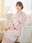 画像1: 【即日発送】くすみピンクスウィート牡丹浴衣 OBI-siwa-200-kj-13-OW / HIMO-900-yn-8-P / HEKO-800-sb-5-WH / YA-1079-kj-7-W / GETA-01-kj-7-P/ [YMT] (1)