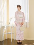 画像6: 【即日発送】くすみピンクスウィート牡丹浴衣 OBI-siwa-200-kj-13-OW / HIMO-900-yn-8-P / HEKO-800-sb-5-WH / YA-1079-kj-7-W / GETA-01-kj-7-P/ [YMT] (6)