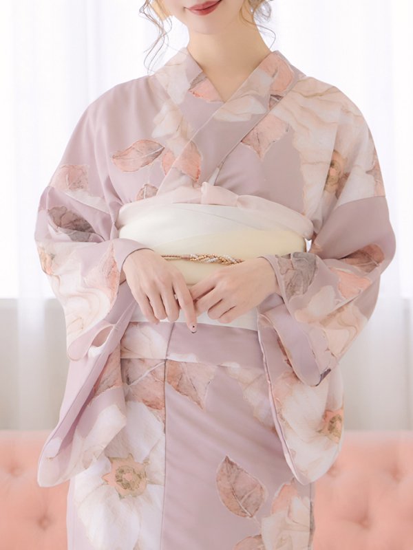 画像5: 【即日発送】【浴衣】 大人スウィートフラワー 薔薇 バラ ローズ 浴衣【浴衣３点セット 浴衣/帯/下駄】[YMT] (5)