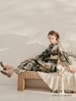 画像1: 【オリジナル浴衣】ヘルシーリーフ柄浴衣 【浴衣３点セット 浴衣/帯/下駄】(OBI-hira-100-ok-2-BRxBE/ HIMO-900-yn-7-MOC/ HEKO-800-sb-3-BR/ GETA-02-ok-2-IV）[YMT] (1)
