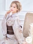 画像3: 【即日発送】【浴衣】ホワイトフラワーブラウン浴衣 OBI-hira-100-ok-2-BRxBE / HIMO-900-yn-7-MOC / YA-940-kj-MOC / HEKO-800-sb-3-BR / GETA-02-ok-2-IV [YMT] (3)