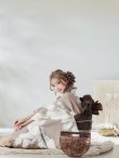 画像9: 【浴衣】ベージュ地にアネモネの大人花浴衣 OBI-siwa-200-kj-9-BR/ HIMO-900-yn-7-MOC / HEKO-800-sb-5-W / GETA-02-ok-2-IV [YMT] (9)