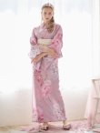 画像4: 【即日発送】【浴衣】大人スウィート/ピンク地に大柄牡丹浴衣    OBI-siwa-200-kj-13-OW / HIMO-903-kj-W / YA-1079-kj-6-W / HEKO-800-sb-4-P / GETA-02-ok-5-P [YMT] (4)