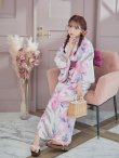 画像13: 大人スウィート/水彩フラワー 牡丹柄 浴衣 OBI-siwa-200-kj-7-RoseWI / HIMO-900-yn-8-PK / YA-68-kn-P / HEKO-800-sb-5-W / GETA-02-ok-5-P  [YMT] (13)