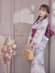 画像16: 大人スウィート/水彩フラワー 牡丹柄 浴衣 OBI-siwa-200-kj-7-RoseWI / HIMO-900-yn-8-PK / YA-68-kn-P / HEKO-800-sb-5-W / GETA-02-ok-5-P  [YMT] (16)