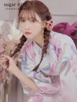 画像3: 大人スウィート/水彩フラワー 牡丹柄 浴衣 OBI-siwa-200-kj-7-RoseWI / HIMO-900-yn-8-PK / YA-68-kn-P / HEKO-800-sb-5-W / GETA-02-ok-5-P  [YMT] (3)