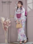 画像4: 大人スウィート/水彩フラワー 牡丹柄 浴衣 OBI-siwa-200-kj-7-RoseWI / HIMO-900-yn-8-PK / YA-68-kn-P / HEKO-800-sb-5-W / GETA-02-ok-5-P  [YMT] (4)