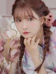画像7: 大人スウィート/水彩フラワー 牡丹柄 浴衣 OBI-siwa-200-kj-7-RoseWI / HIMO-900-yn-8-PK / YA-68-kn-P / HEKO-800-sb-5-W / GETA-02-ok-5-P  [YMT] (7)