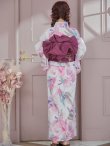 画像9: 大人スウィート/水彩フラワー 牡丹柄 浴衣 OBI-siwa-200-kj-7-RoseWI / HIMO-900-yn-8-PK / YA-68-kn-P / HEKO-800-sb-5-W / GETA-02-ok-5-P  [YMT] (9)