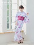 画像2: 大人スウィート/水彩フラワー 牡丹柄 浴衣 OBI-siwa-200-kj-7-RoseWI / HIMO-900-yn-8-PK / YA-68-kn-P / HEKO-800-sb-5-W / GETA-02-ok-5-P  [YMT] (2)