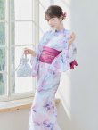 画像9: 大人スウィート/水彩フラワー 牡丹柄 浴衣 OBI-siwa-200-kj-7-RoseWI / HIMO-900-yn-8-PK / YA-68-kn-P / HEKO-800-sb-5-W / GETA-02-ok-5-P  [YMT] (9)