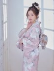 画像12: 【浴衣セール】【浴衣】 大人スウィート/ ピンク地に百合の大人浴衣  siwa-g07/ HIMO-900-yn-8-P/ YA-941-kj-GYGE/ HEKO-800-sb-4-P/ GETA-02-ok-5-P [YMT] (12)