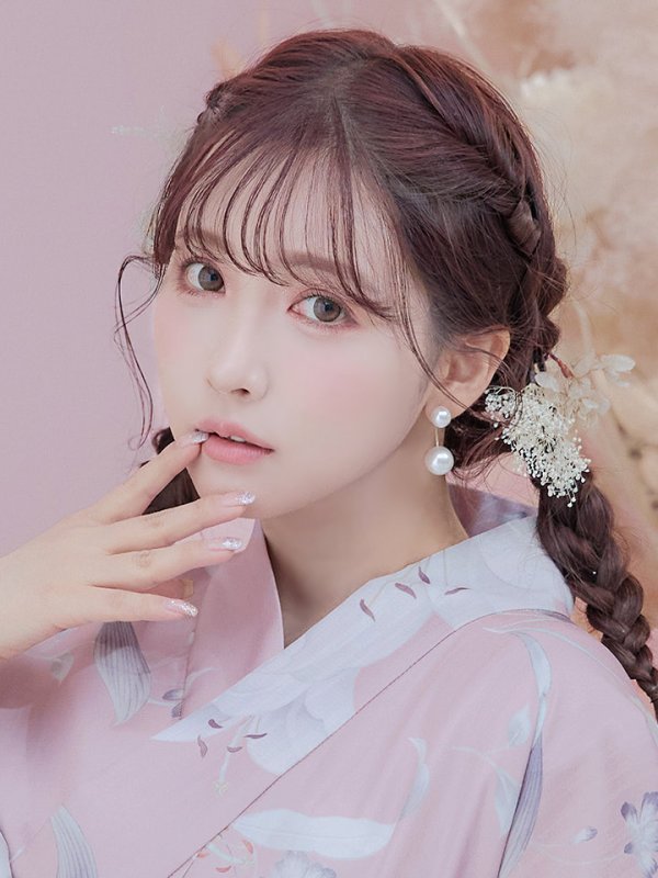 画像6: 【即日発送】【浴衣セール】【浴衣】大人スウィート/ピンク地に百合の大人浴衣 【浴衣３点セット 浴衣/帯/下駄】[YMT] (6)