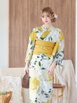 画像14: 【即日発送】レトロモダン牡丹浴衣 OBI-siwa-200-kj-4-Y / HIMO-900-yn-3-GYxGD / YA-952-kn-W / HEKO-800-sb-5-W / GETA-02-ok-2-IV [YMT] (14)